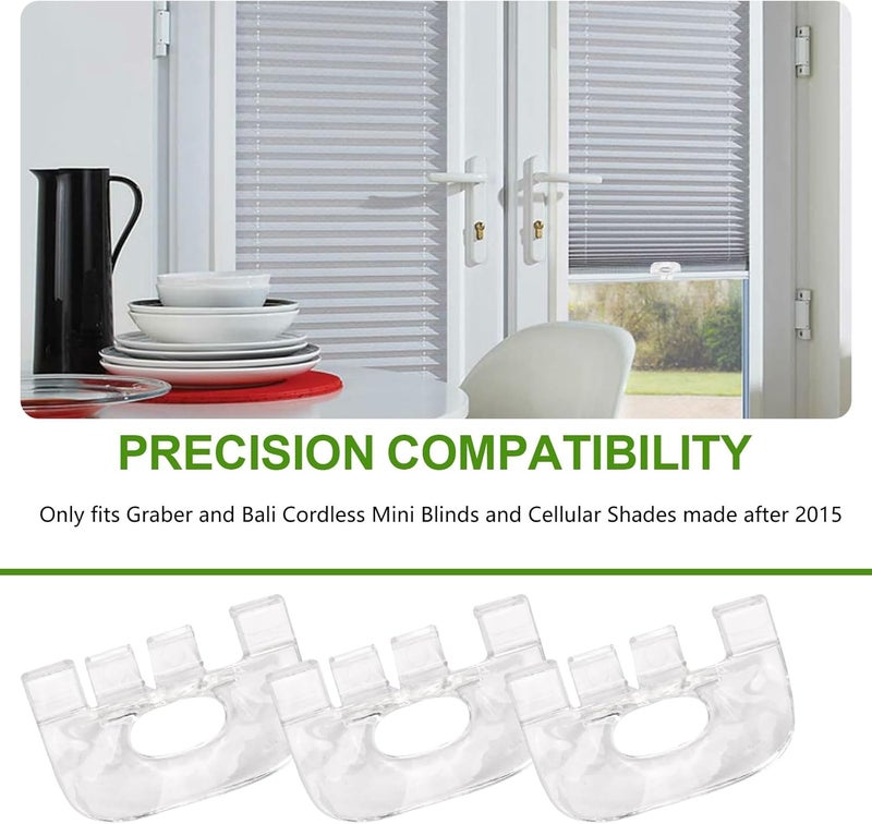 IFERLA Graber Bali Cordless Honeycomb Shade Lift Handles(Made After 2015), Cellular Shades Pull Down Shade Handle Blind Pulls Replacement Handle, 3pcs - Image 2